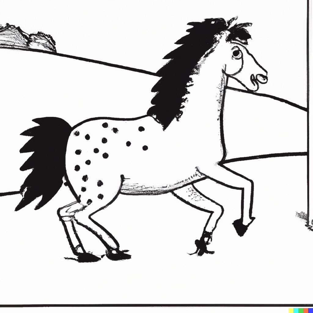 a horse, classic comic strip